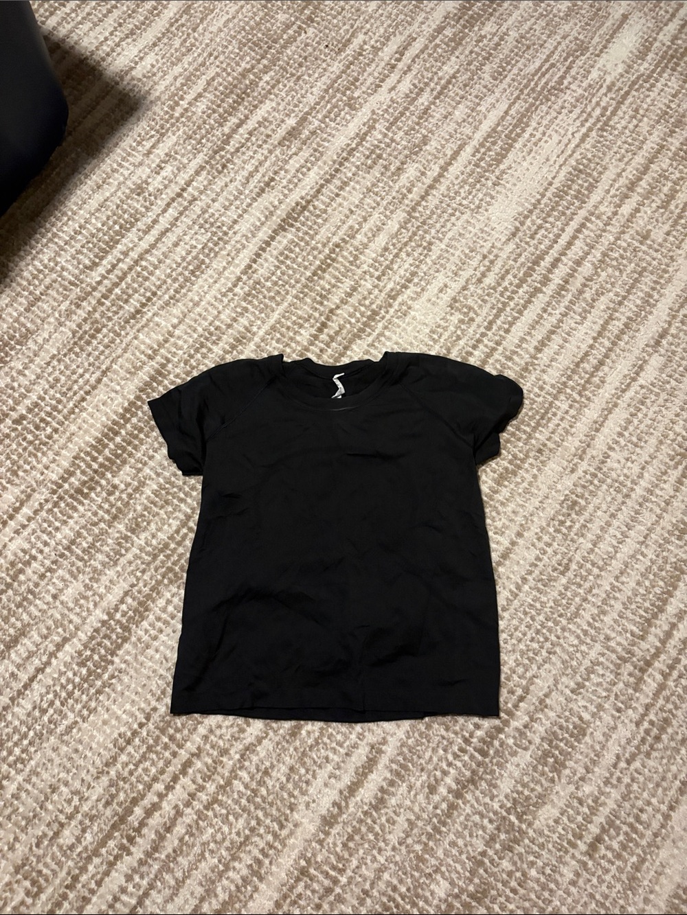 lululemon athletica Black Short Sleeve Crew Tee